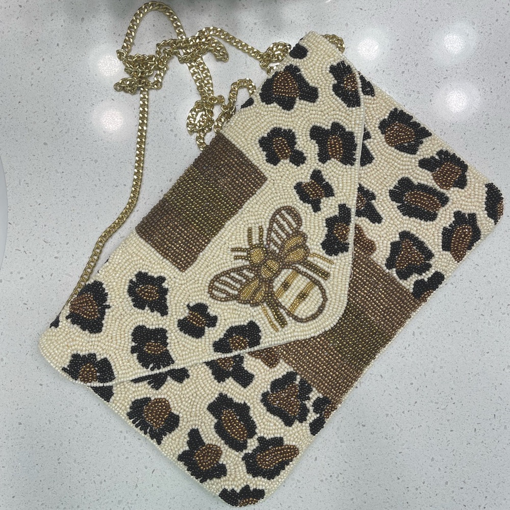 Beaded Bee Clutch